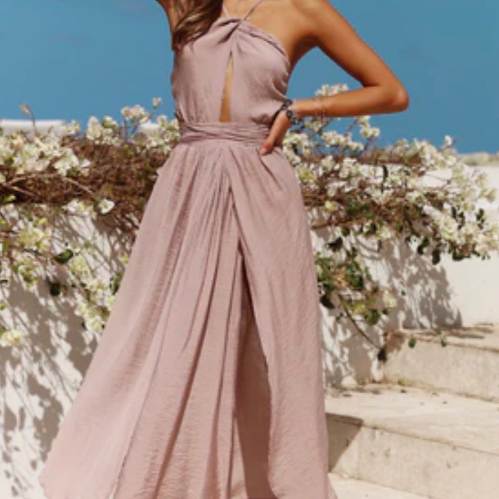 Stop Motion Maxi Dress Mocha by Hello Molly.  New with tags.